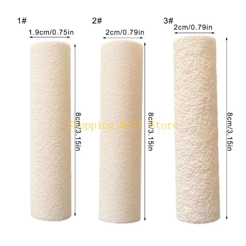KX4B Clay Texture Roller Acrylics Clay Roller for Making Clay Earrings Jewelry Crafting Works with Clay Cutter (Not Included)