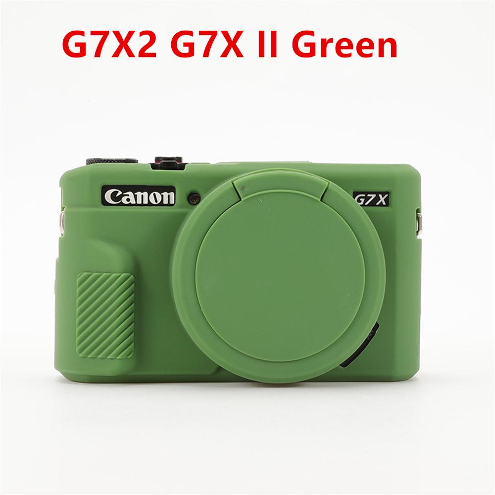 Soft Silicone Rubber Armor Camera Body Case For Canon G7X Mark II III G7XII G7X2 G7XIII G7X3 Shockproof Cover With Lens Cap