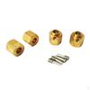 4x Wheel Hub Extension Adapter Brass Extended Combiner for