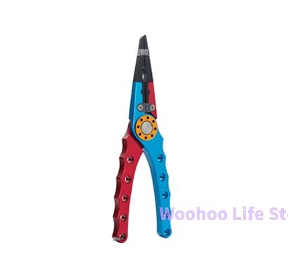 

Saltwater Fishing Pliers with Braided Line Cutter Multifunctional Hook Remover Pliers for Sea Fishing Knot Tying Tool Coiled Lan