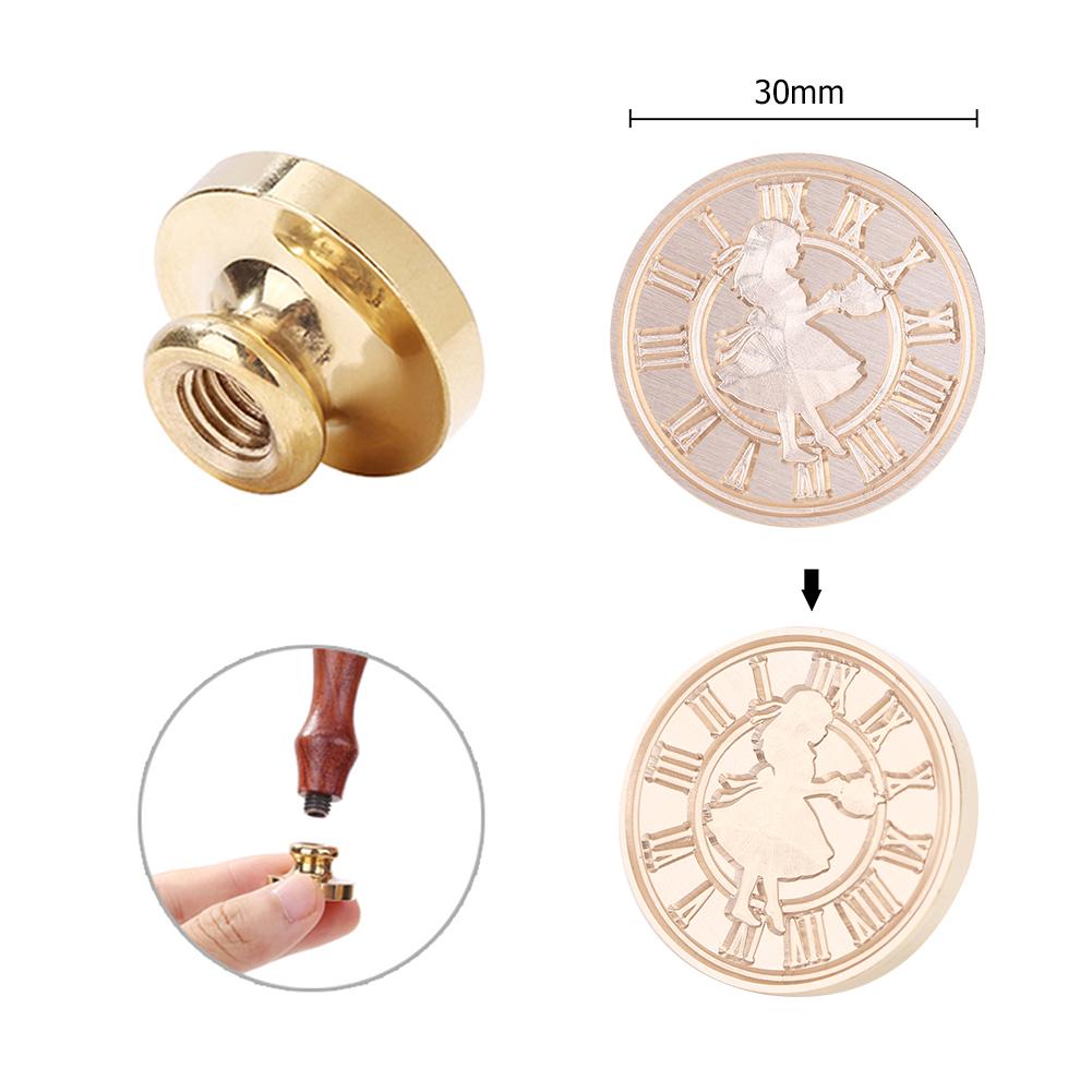 Fairy Tale Wax Seal Stamp Replacement Vintage Round Shaped Decorative Antique Sealing Wax Gift Packaging Invitations