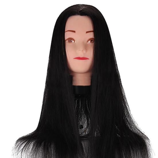 Practice Training Head Human Long Hair Model Hairdressing Mannequin Doll