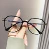 Tr90 Anti-Blue Glasses Frame, Flat Glasses Computer Glasses, Fashionable Decorative Retro Myopia Glasses Frame For Women