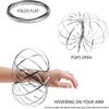 Ring Spinner Arm Magic Kinetic Spring 3D Bracelet Spring Fidget Ring Rainbow Interactive Spring Toy Gift For Adult Stress Easing
