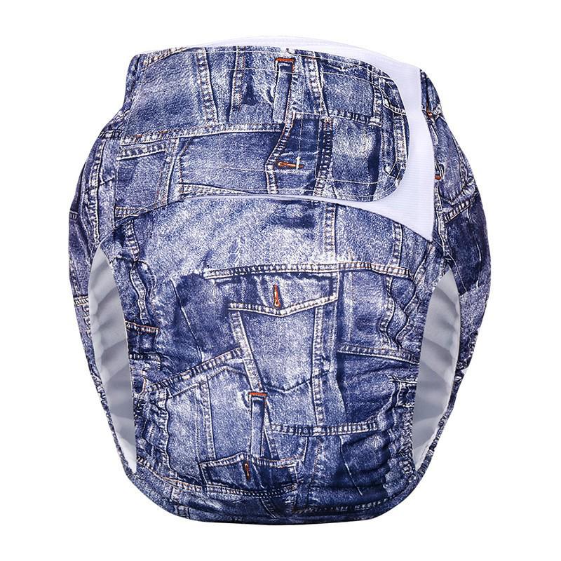 Adjustable Washable Incontinence Diaper Underwear with Velcro for Adults