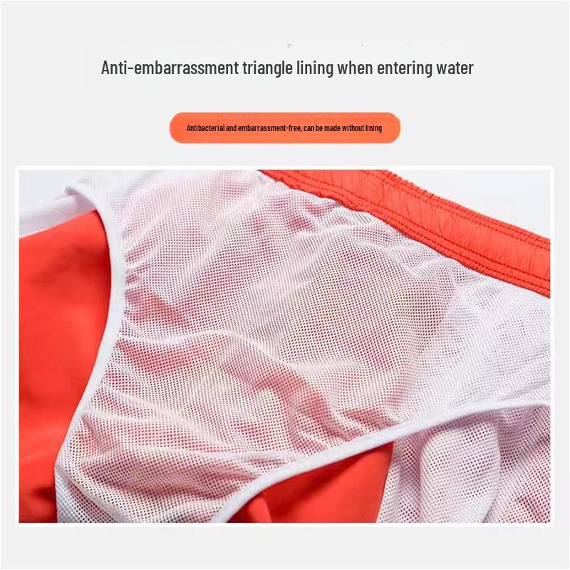 Herre ensfarget strand-surfeshorts - Casual sportsshorts i stor størrelse