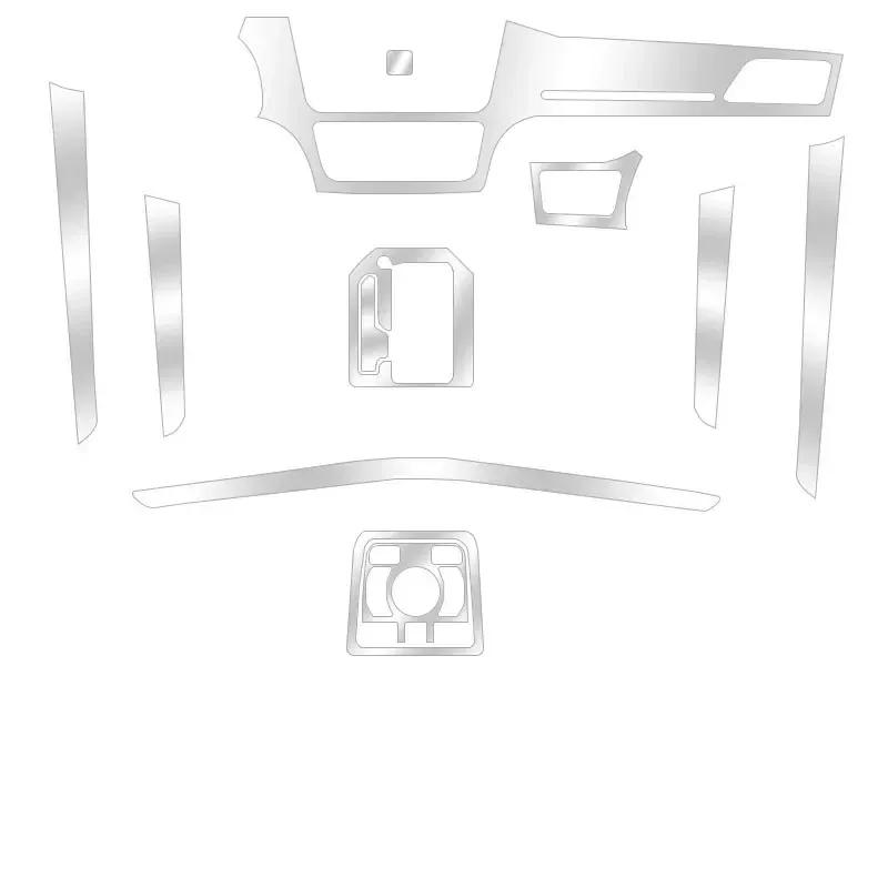 For Hongqi H7 HS7 Car Interior Decoration Central Gear Panel Control Film Interior Accessories TPU Transparent Protector Film