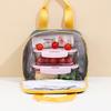 Stylish Oxford Cloth Thermal Lunch Bag - Trapezoidal, Large Capacity, Foldable, Handheld Bento Bag for Students.