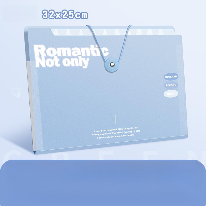 

[Папка-гармошка на 16 карманов] Прочная расширяющаяся папка-гармошка формата А4 на 16 карманов | Многослойный органайзер для документов с цветными индексными разделителями 9.84 inch * 12.8 inch 12 layers A4