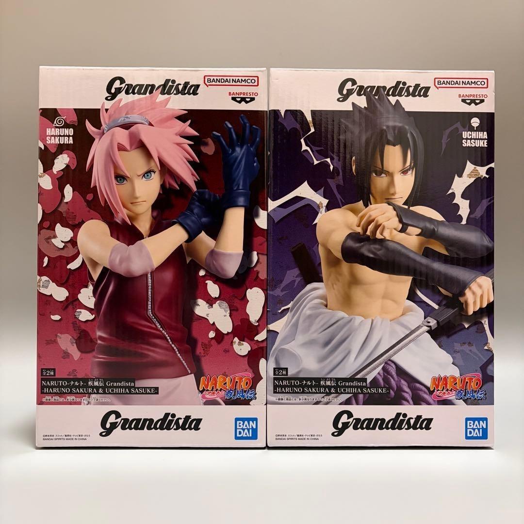 NARUTO Shippuden Grandista HARUNO SAKURA UCHIHA SASUKE set Figure BANDAI