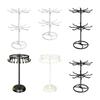 Iron Necklace Holder Stand with a 360-Degree Turning Hanger, Separated Hanging Positions, and Freestanding Tabletop Display