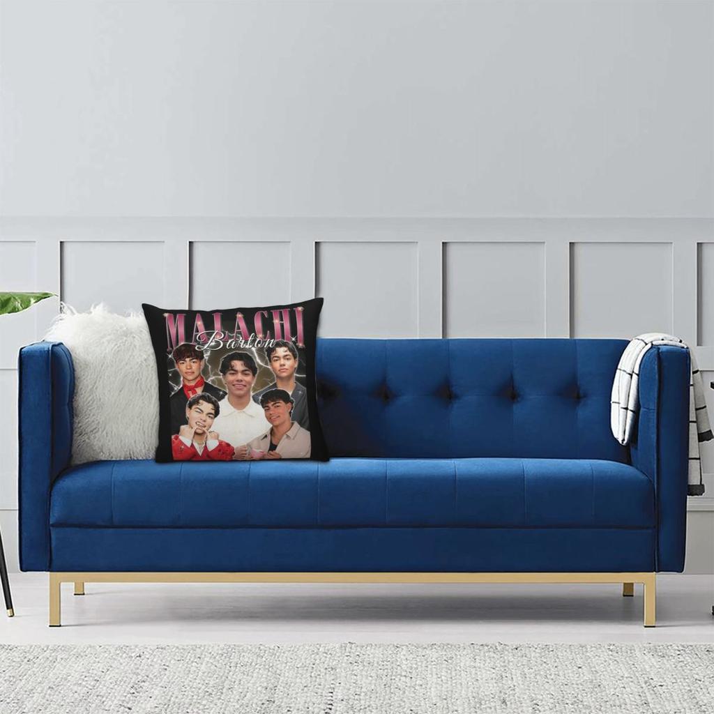 Malachi Barton Pillowcase Printing Fabric Cushion Cover Decor Throw Pillow Case Cover Home Zippered 45*45cm