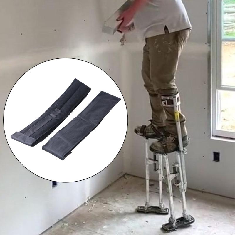 2 Pcs Drywall Stilts Straps Leg Bands Wide Stilt Straps Adjustable Leg Fixation Strap Practical Comfort Leg Band