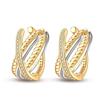 Women's 925 Silver Classic Gold Pearl Inlaid Earrings Elegant Suitable For Engagement Wedding Party Exquisite Jewelry