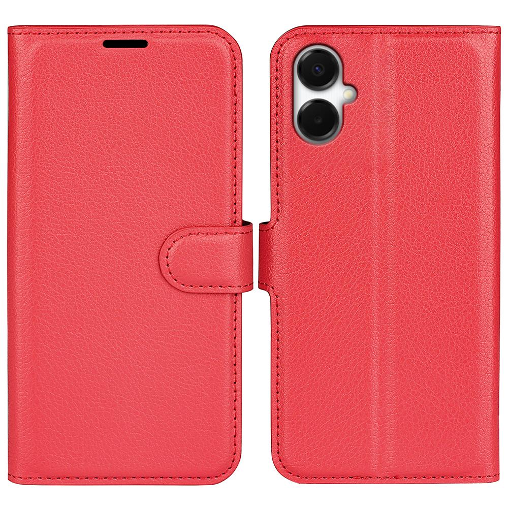 For Samsung Galaxy A06 5G Wallet Case Litchi Texture Shockproof Leather Flip Stand Phone Cover