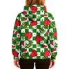 Ladies' Loose And Comfortable Drawstring V-neck Long Sleeved Christmas Printed Sweatshirt