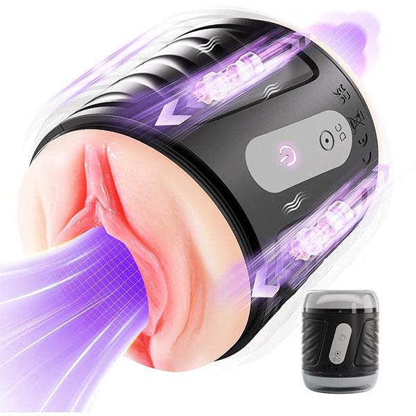 Male Masturbator 2IN1 Dual-Motor Sex Toys Adult Sex Doll Vaginal  Anal Blowjob Toy Plump and Soft Fleshy Realistic Masturbation