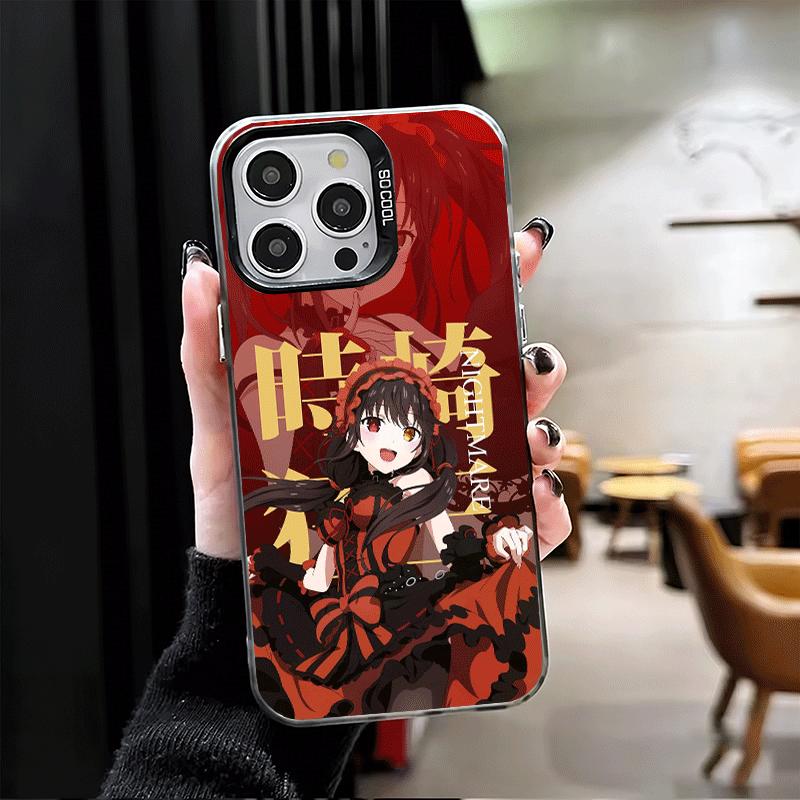 Date A Live Tokisaki Kurumi Soft Phone Case for iPhone 15 16 17 Pro Max 17Air 16E 14 Plus 13 12 Mini Shockproof Cover Back Shell