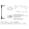 6 Pack 15cm Ribbon Guitar Patches Cable Low Capacitance Metal Conductors for Pure Tone and Low Noise Signal Transmission
