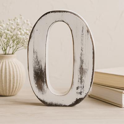 Wooden Letter O