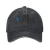Vintage Ado Text Blue Rose Logo Baseball Caps Men Women Distressed Denim Washed Snapback Hat Outdoor Running Golf  Gift Hats Cap
