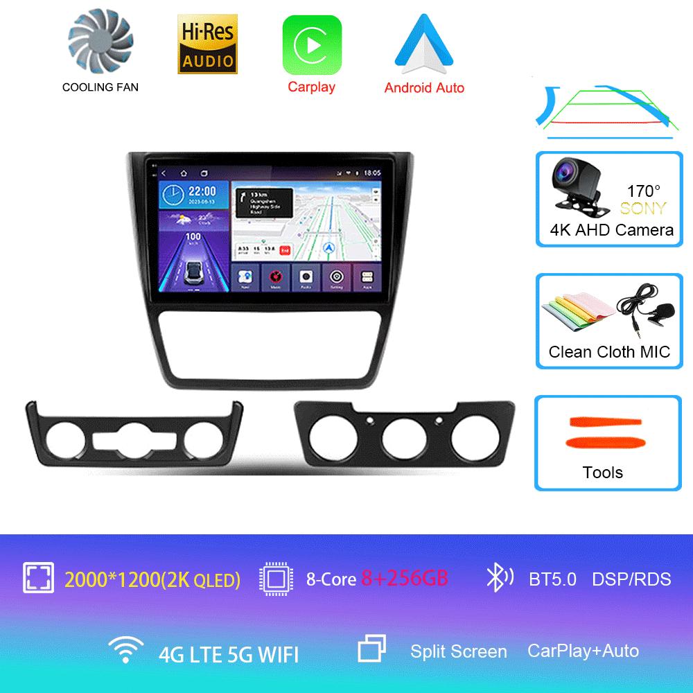 Android 14 Car Radio For Skoda Yeti 5L 2009 - 2014 Player Video Multimedia Navigazione Stereo GPS No 2din 2 Din Dvd
