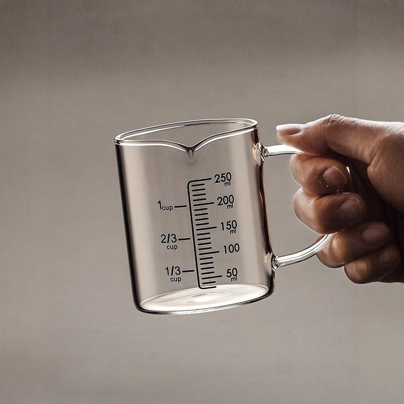 Стеклянный мерный стакан, устойчивый к высоким температурам 250ml