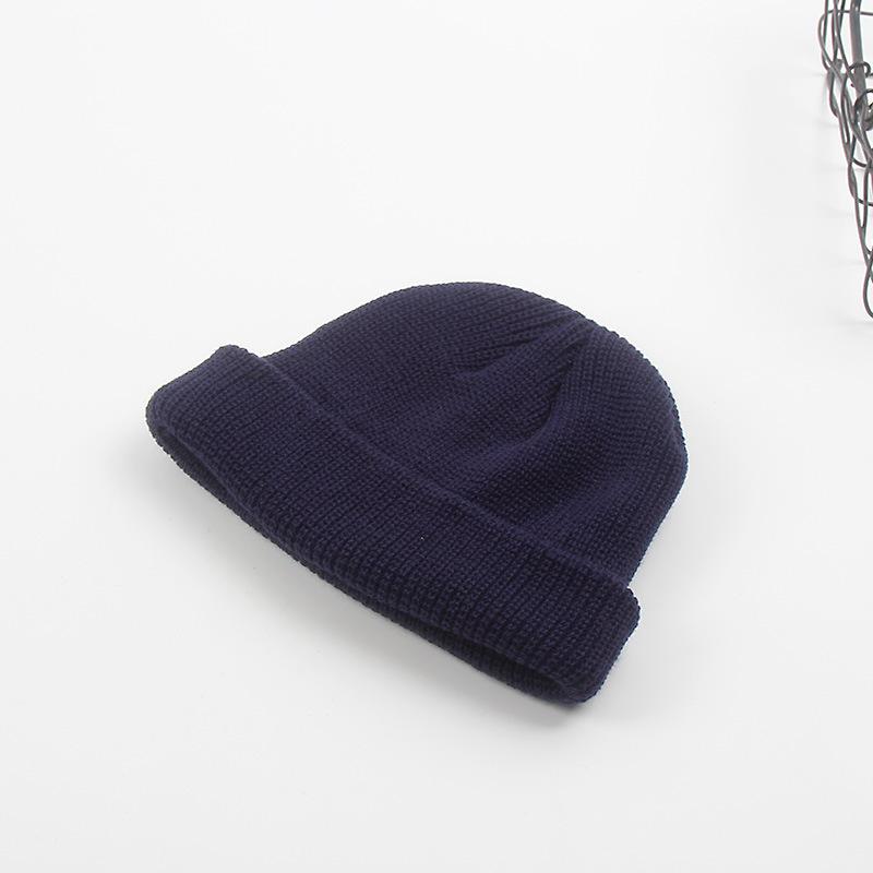 Hat autumn and winter melon fur hat men's knitted wool hat street hooligan hat yuppie winter bag head cold hat tide
