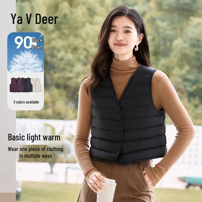 Yalu Women's Lightweight V-Neck Down Vest