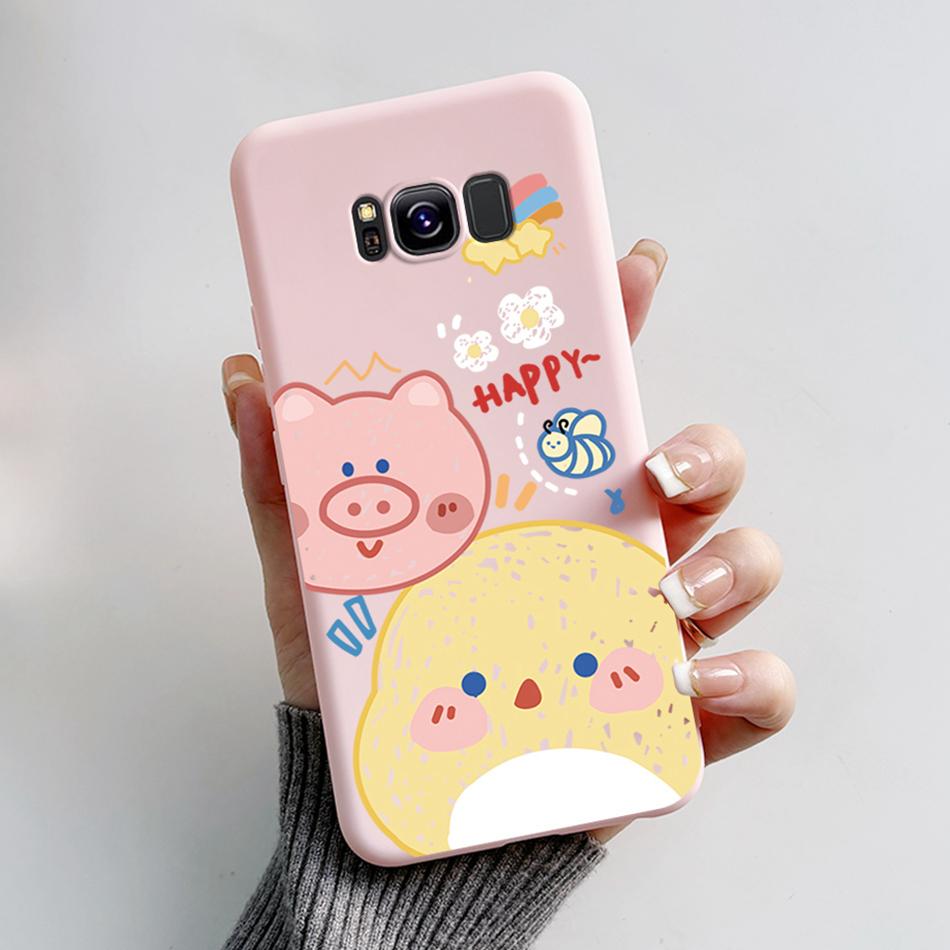 For Samsung Galaxy S8 Plus Case Galaxy S8 Shockproof Back Phone Cases For Samsung S8 GalaxyS8 Plus Cartoon Silicone Cover Bumper
