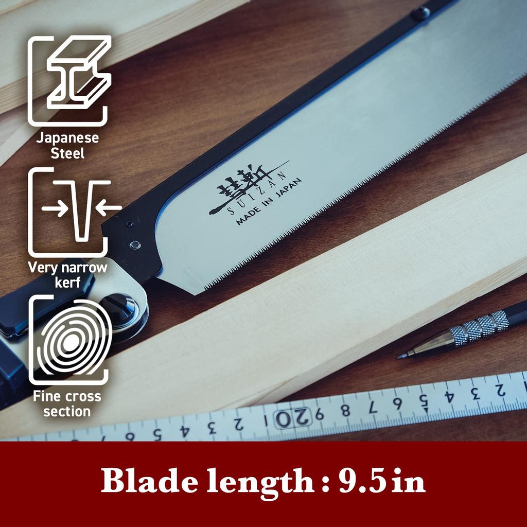 SUIZAN Folding Dovetail Saw 240mm Replaceable Dovetail Woodworking Saw - Blade, Crosscut, Saw, Precision, Craftsmanship, Woodworking,