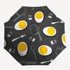 1pc Egg PatternAutomatic Open/close Folding Umbrella, Compact Portable Travel Umbrella, Perfect Birthday/Holiday, Cute Umbrella Y013