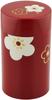 Tatsumiya Tea Floral Plum Floral Plum 56502 Caddy, Large, Pattern, Blossom, Vermilion, Large, Pattern, Blossom,