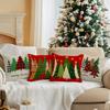 Christmas Tree Pillowcase Bedroom Sofa Cushion Cover 100% Polyester Living Room Soft Cushion Pillowcase Home Decor