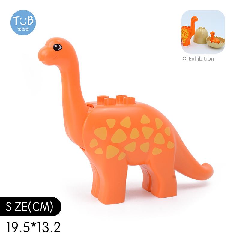 Big Building Blocks Marine Farm Animal Cat Dog Accessories Lion Shark Compatible With Duploed City Education Children Gift Toys