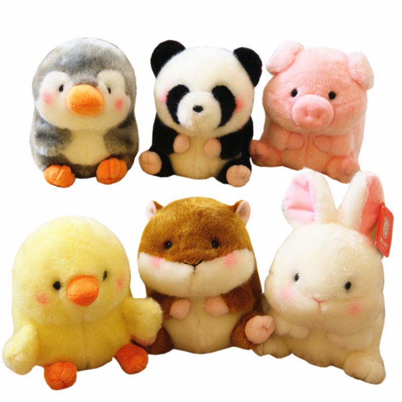 Plüsch Panda Kaninchen Hamster Pinguin Plüschtier Stofftier Simulation Tier Weiche Puppe Schwein Plüschtier Ball Geburtstags Weihnachtsgeschenke