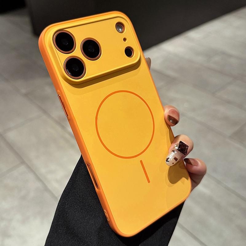 Luxury Matte For Magsafe Phone Case for 17 Pro Max 16 15 14 13 12 11 Pro Air Magnetic Shockproof Bumper Back Cases Cover