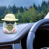 Adorable Easter Car Pendant with Removable Hat - Perfect for Shelf and Desktop Decor