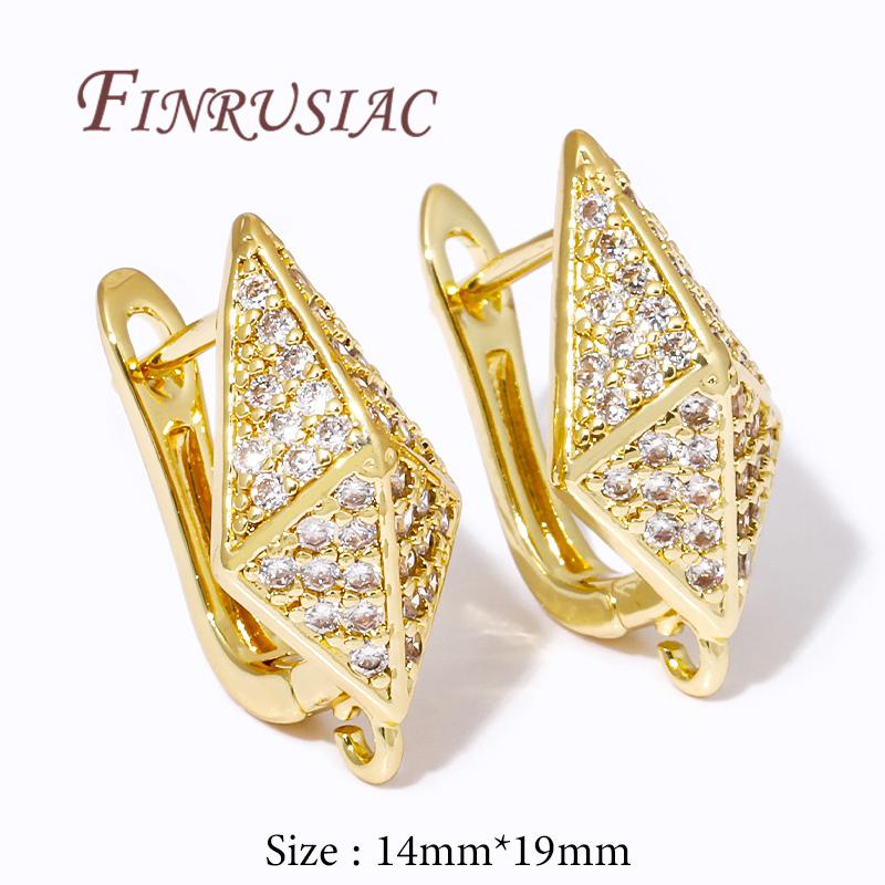 Accessories For Earrings 18K Gold Plated Earring Hooks Shvenzy Earwires Fasteners For Earrings,DIY Women's Jewelry Making