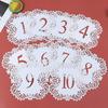 10Pcs/Set Table Numbers 1-10 11-20 Table Number Cards For Weddings Party Banquet