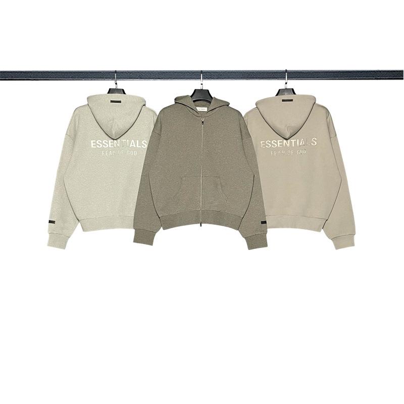 CRAZY Street Hoodie Zip-Up Kapuzenpullover Terry gefüttert Metallic Lässig Übergroße Passform