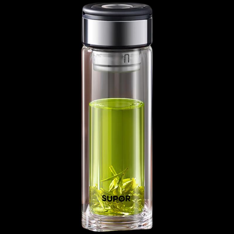 SUPOR 400ml Double-Layer Glass Cup
