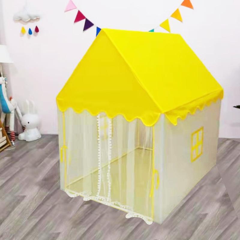 Indoor Princess Castle Tent Playhouse for Kids with Ball Pit and Bed