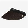 Helen Kaminski Bianca Chocolate Black Logo Visor Sun Cap Hat50265