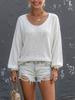 Women's Crew Neck Knitwear, Solid Color