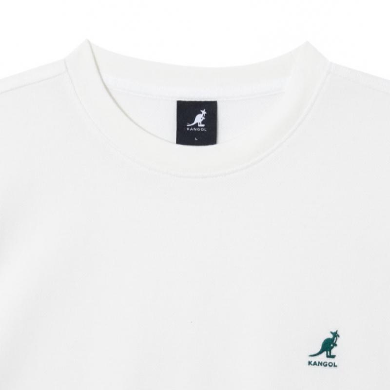 KANGOL Pique T shirT 1729 Off whiTe