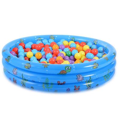 WEZHO Kids Inflatable Bubble Bottom Swimming Pool