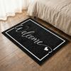 Letter Absorbent Mat Flower Door Mat Stain-resistant Bathroom Mat  Laundry Room