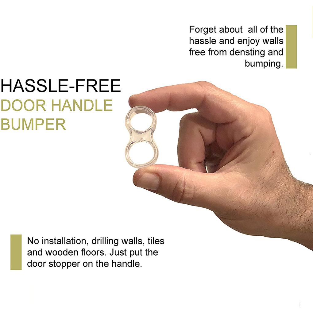 Door Handle Buffer PVC Crash Wall Low-noise Safety Handle Bumper Stopper