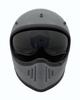 SUNUP Full Face Motorcycle Helmet PILOT Size L SM-001 (59-60cm) (Gloss Gray)